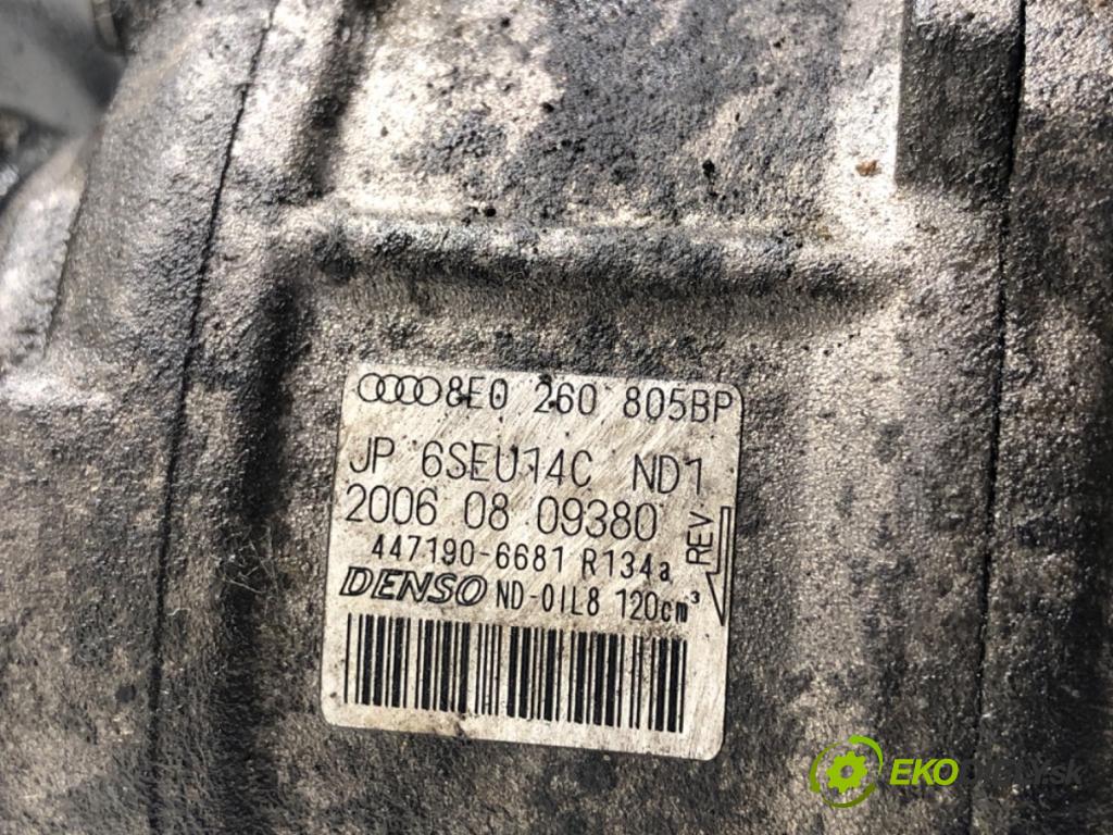 AUDI A4 B7 Kombi 2006 103 kW 2.0 TDI 1968 kompresor klimatizace 8E0260805BP (Kompresor klimatizace)