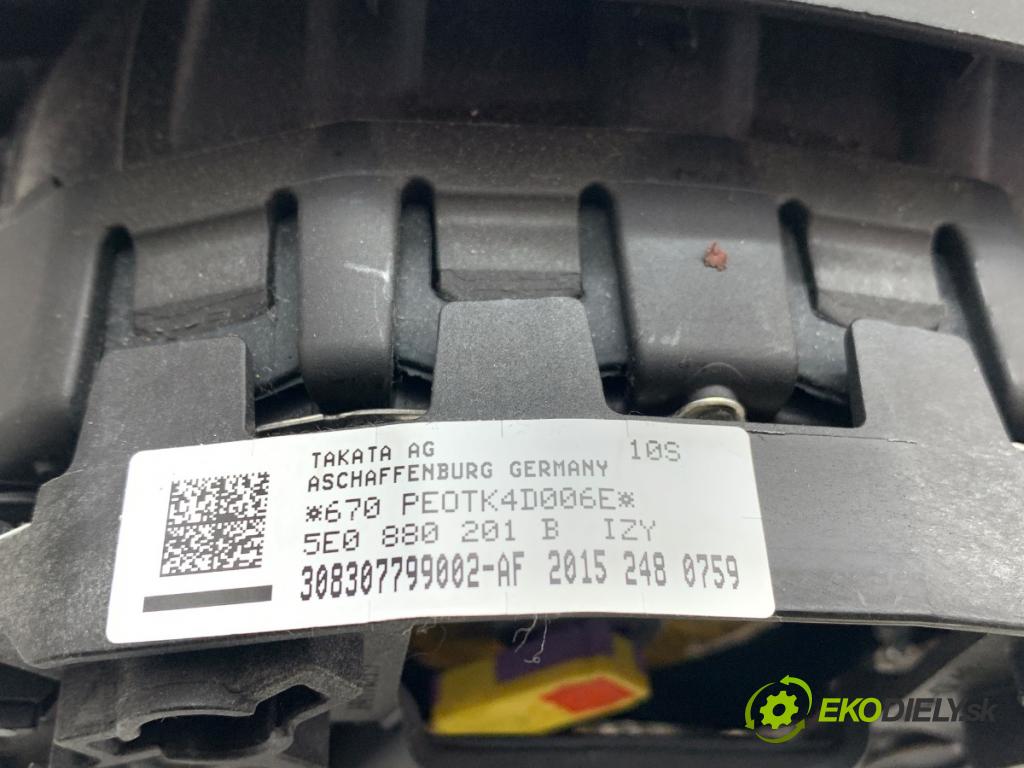 SKODA OCTAVIA III liftback 2015 81 kW 1.6 TDI 1598 AirBag volantu 5E0880201B (Airbag)