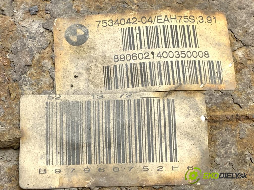 BMW E60 sedan 2006 160 kW 525 i 2996 Most diferenciál zadní část 7534042