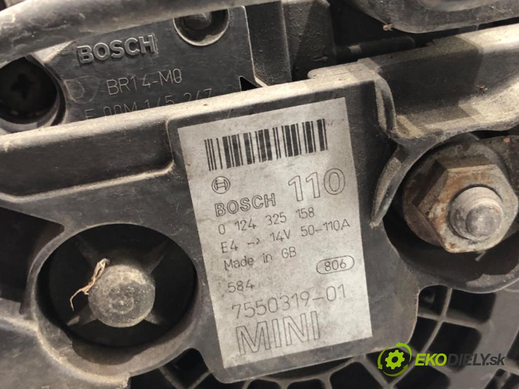MINI R50 R53 liftback 2005 66 kW One 1598 Alternátor 7550319 (Alternátor)
