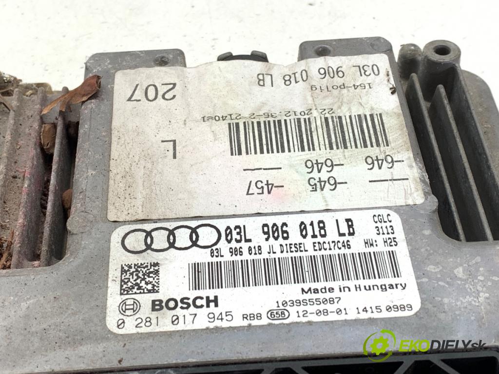 AUDI A6 C7 Kombi 2012 130 kW 2.0 TDI 1968 riadiaca jednotka Motor 03L906018LB (Riadiaca jednotka)