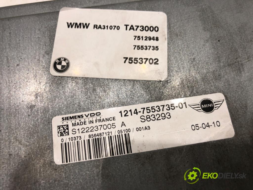 MINI R50 R53 liftback 2005 66 kW One 1598 riadiaca jednotka Motor 7553735 (Riadiaca jednotka)