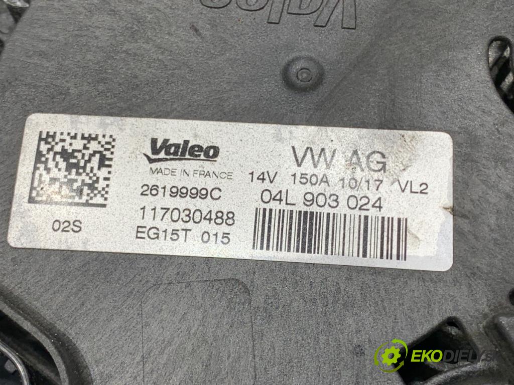 AUDI A4 B9 Kombi 2017 140 kW 2.0 TDI quattro 1968 Alternátor 04L903024 (Alternátor)