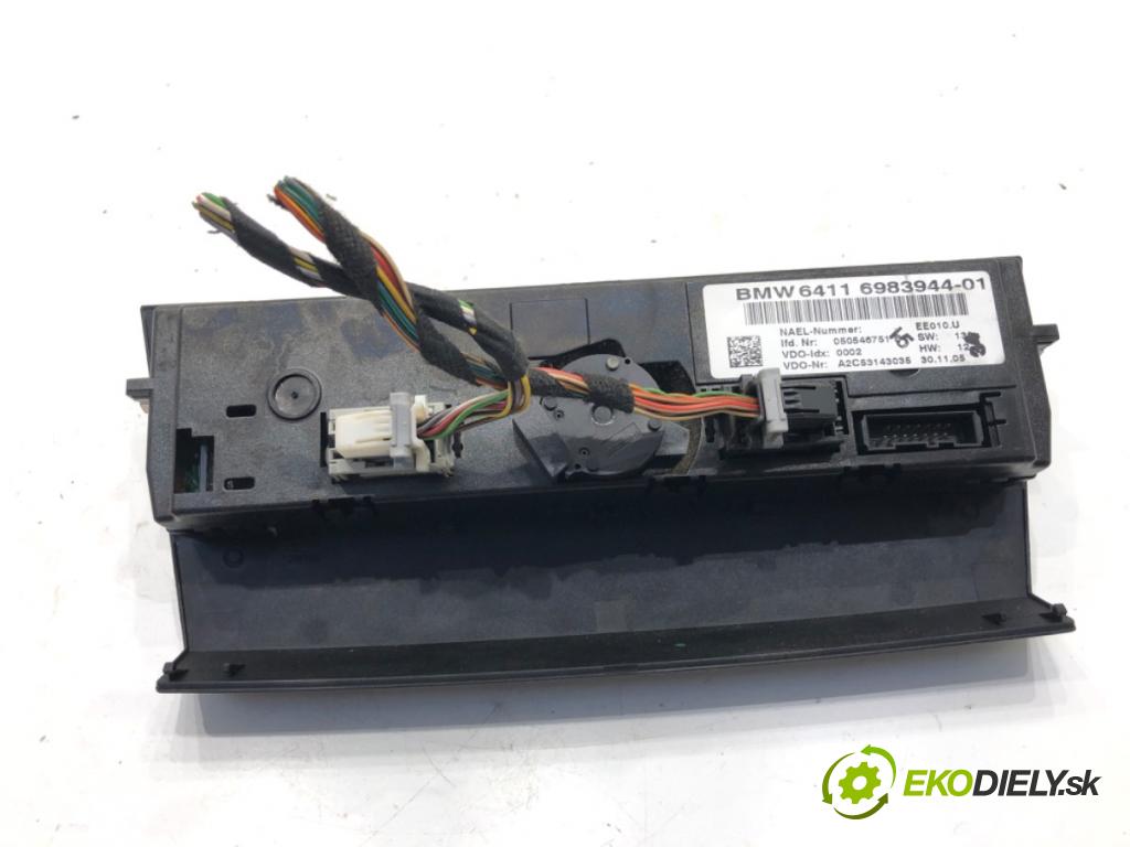 BMW E90 sedan 2006 120 kW 320 d 1995 Panel ovládaní topení 6983944 (Páčky pod volantem)