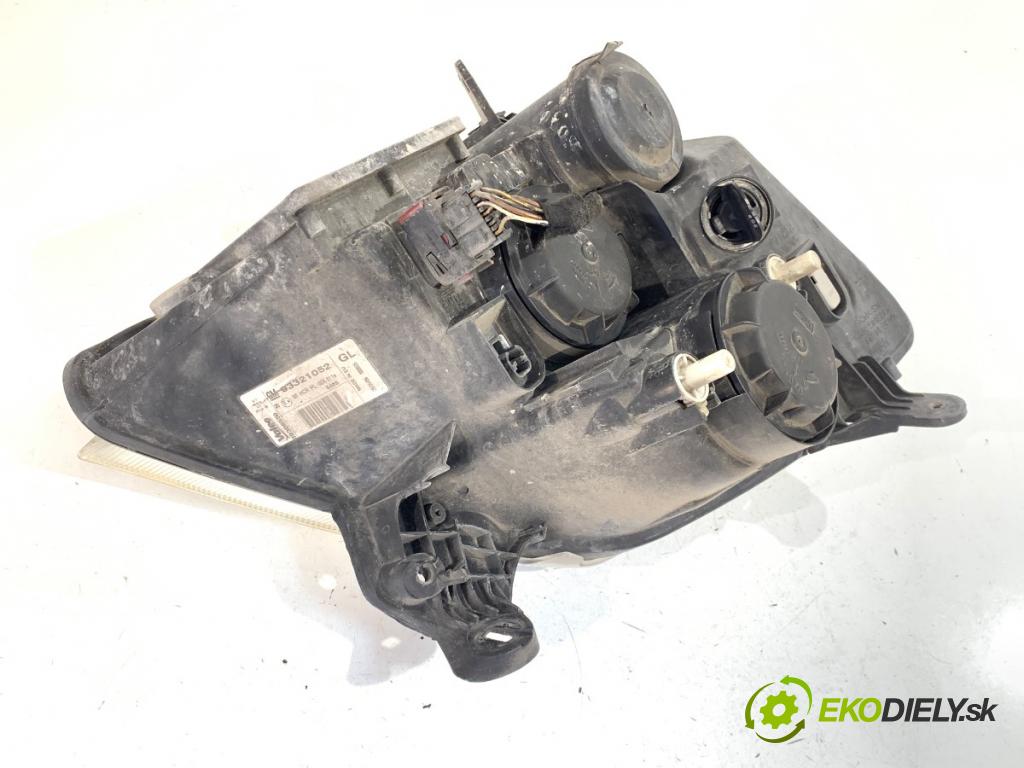 OPEL MERIVA A nadwozie wielkoprzestrzenne (MPV) 2009 77 kW 1.6 (E75) 1598 světlomet levý přední část 93321052