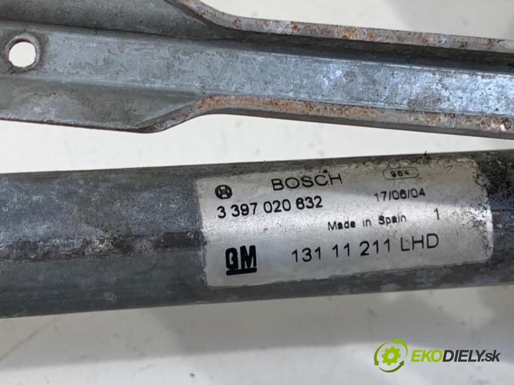 OPEL ASTRA H liftback 2005 77 kW 1.6 (L48) 1598 Mechanizmus stieračov predný 13111211 (Motorček stieračov predný)
