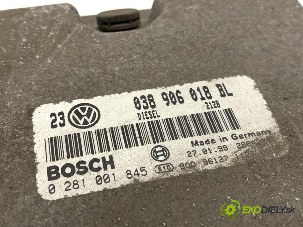VW GOLF IV liftback 1999 66 kW 1.9 TDI 1896 riadiaca jednotka Motor 038906018BL (Riadiaca jednotka)