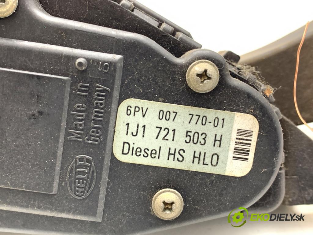 VW GOLF IV liftback 1999 66 kW 1.9 TDI 1896 Potenciometer plynu 1J1721503H (Potenciometer plynového pedálu)
