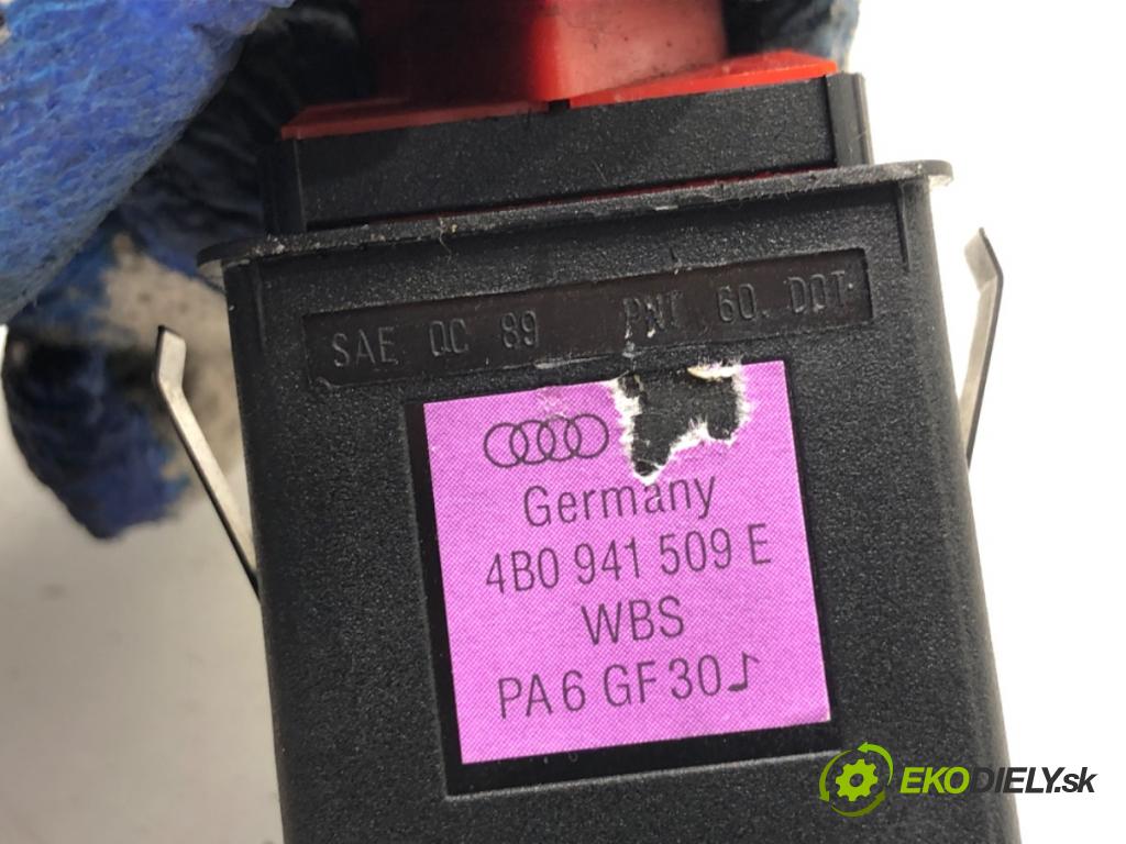 AUDI A6 C5 sedan 1998 110 kW 1.8 T 1781 Spínač svetiel výstražných (núdzových) 4B0941509E (Prepínacie páčky pod volantom)