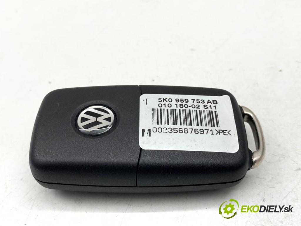 VW POLO V liftback 2013 44 kW 1.2 1198 kľúč DÁLKOVÝ: 5K0837202AD