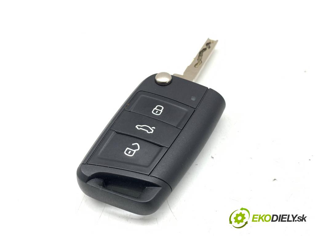 VW GOLF VII Kombi 2015 81 kW 1.6 TDI 1598 klíč DÁLKOVÝ: 5G6959752Q