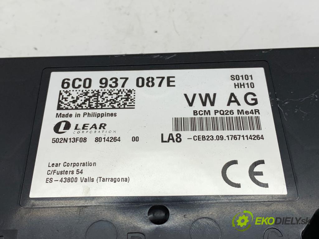 SKODA FABIA III Kombi 2017 77 kW 1.4 TDI 1422 Modul BCM 6C0937087E (Riadiaca jednotka ostatné)