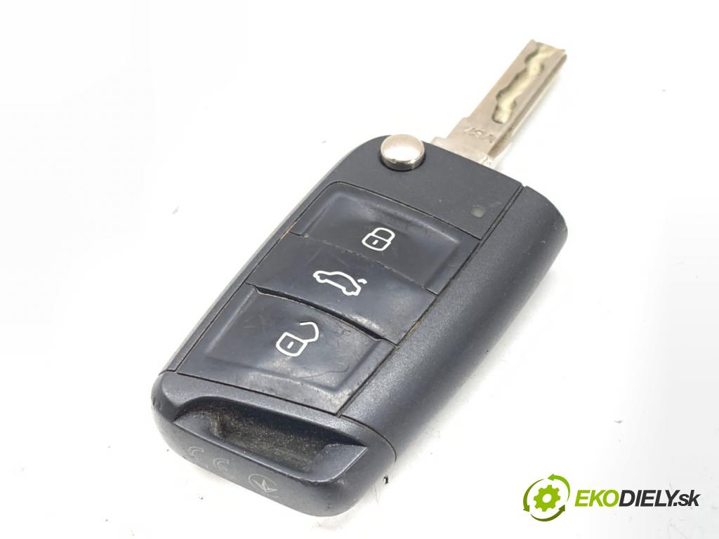 VW GOLF VII Kombi 2020 85 kW 1.6 TDI 1598 klíč DÁLKOVÝ: 5G0959752DD