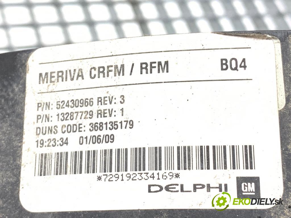 OPEL MERIVA A nadwozie wielkoprzestrzenne (MPV) 2009 77 kW 1.6 (E75) 1598 ventilátor klimatizace 52430966 (Ventilátor chladiče klimatizace)