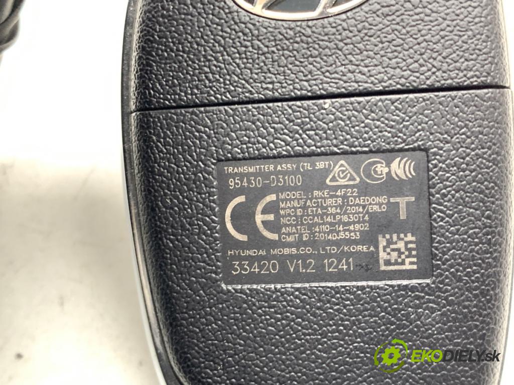 HYUNDAI TUCSON SUV 2020 97 kW 1.6 GDi 1591 klíč DÁLKOVÝ: