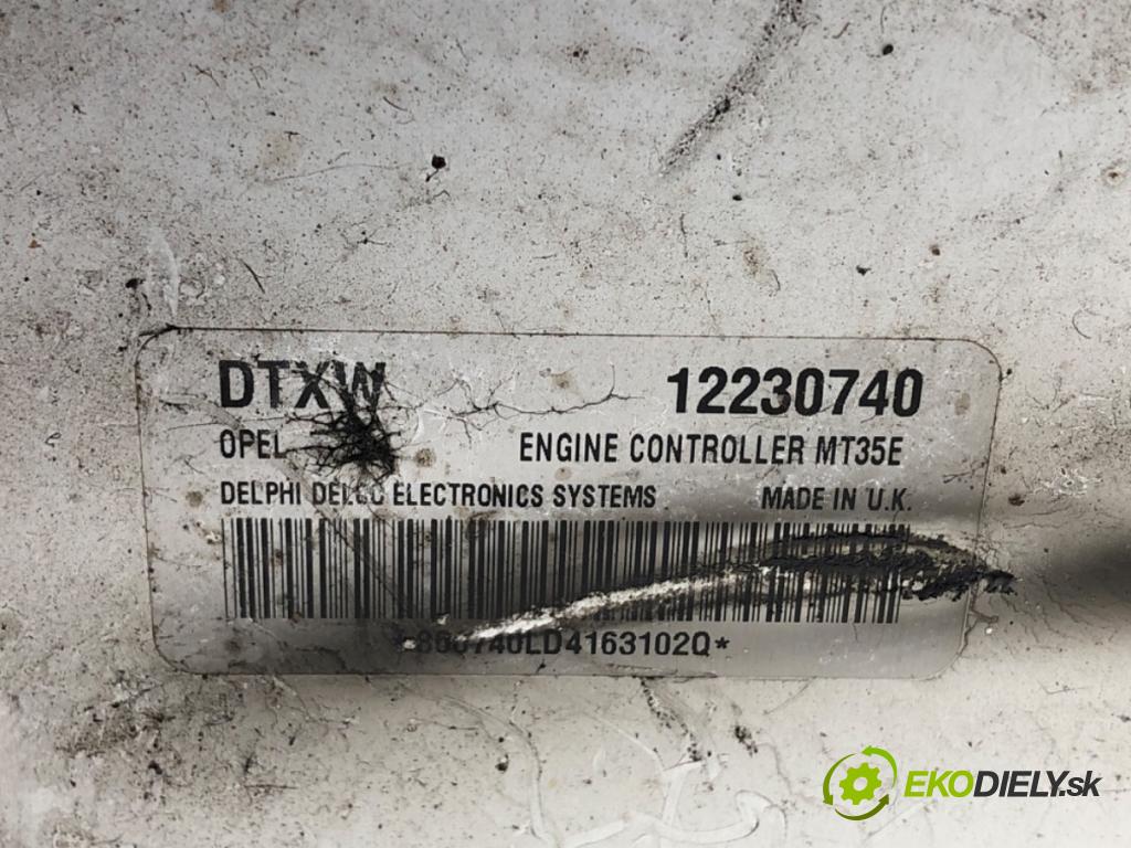 OPEL ASTRA H liftback 2005 77 kW 1.6 (L48) 1598 riadiaca jednotka Motor 12230740 (Riadiaca jednotka)