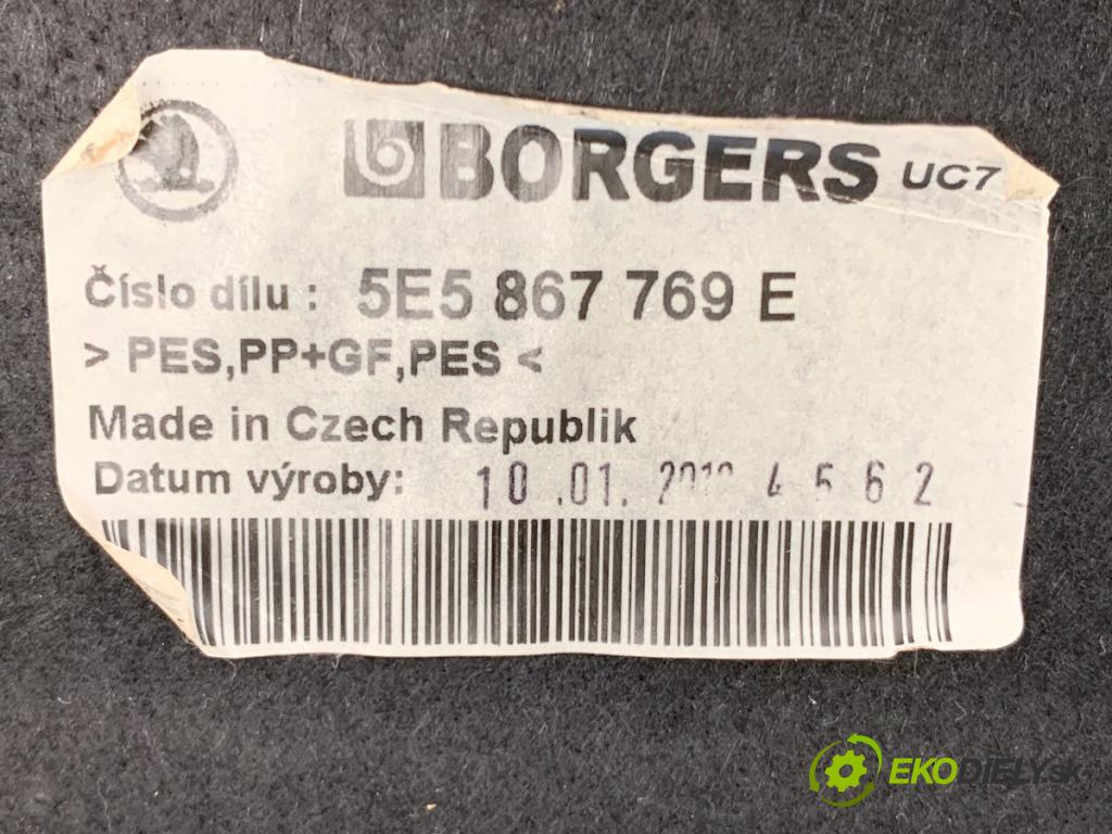 SKODA OCTAVIA III liftback 2018 110 kW 1.4 TSI 1395 pláto zadní část 5E5867769E