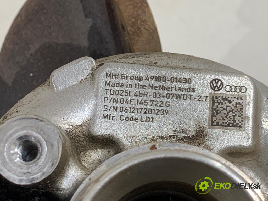 SKODA OCTAVIA III liftback 2018 110 kW 1.4 TSI 1395 Turbodúchadlo,turbo 04E145722G (Turbodúchadlo (kompletné))