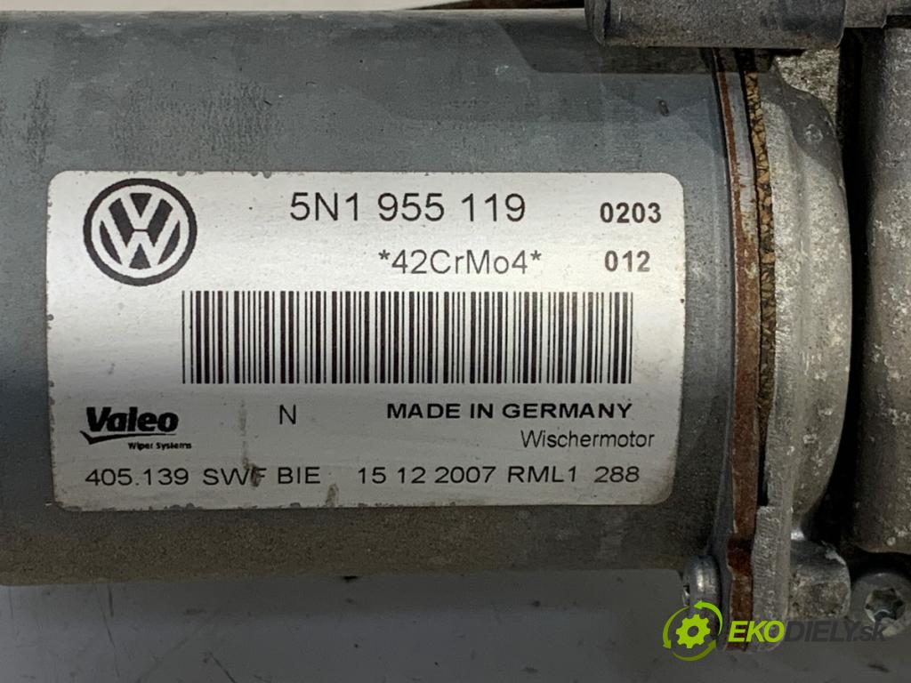 VW TIGUAN SUV 2008 103 kW 2.0 TDI 4motion 1968 Mechanizmus stieračov predný 5N1955119 (Motorček stieračov predný)