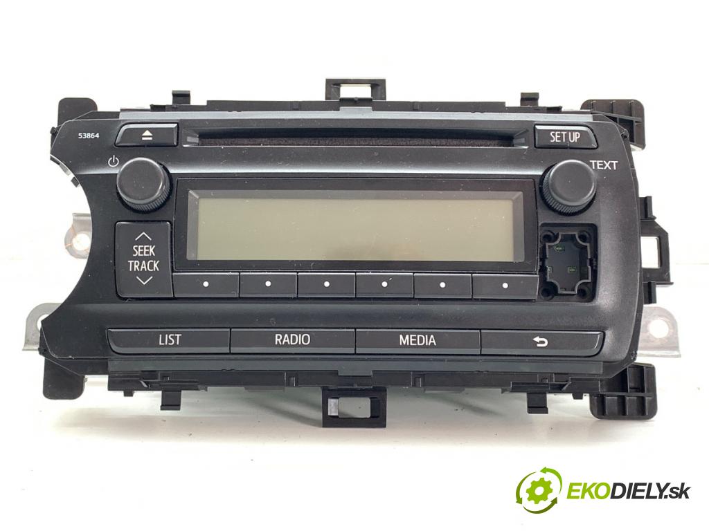 TOYOTA YARIS III liftback 2011 51 kW 1.0 (KSP130_) 998 RADIO 86120-0D640 (Audio zariadenie)