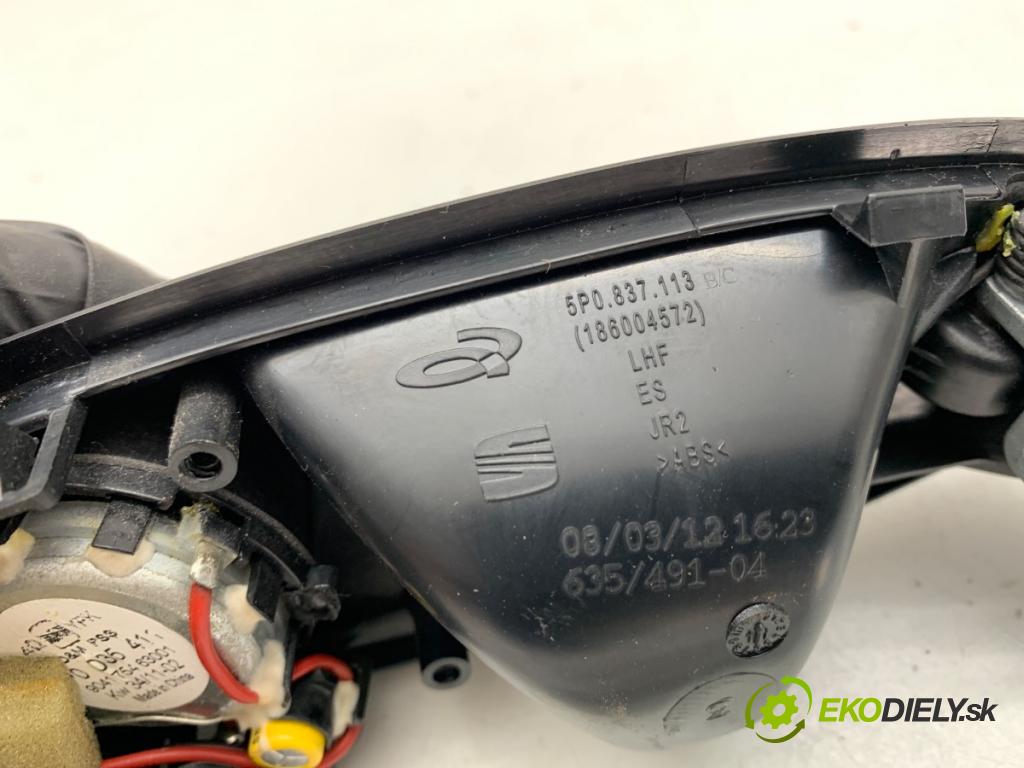 SEAT LEON II liftback 2012 103 kW 2.0 TDI 1968 klika vnitřní levý přední část 5P0837113