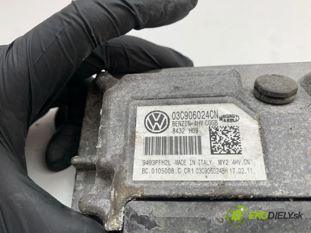 VW POLO V liftback 2011 63 kW 1.4 (6R1) 1390 riadiaca jednotka Motor 03C906024CN (Riadiaca jednotka)