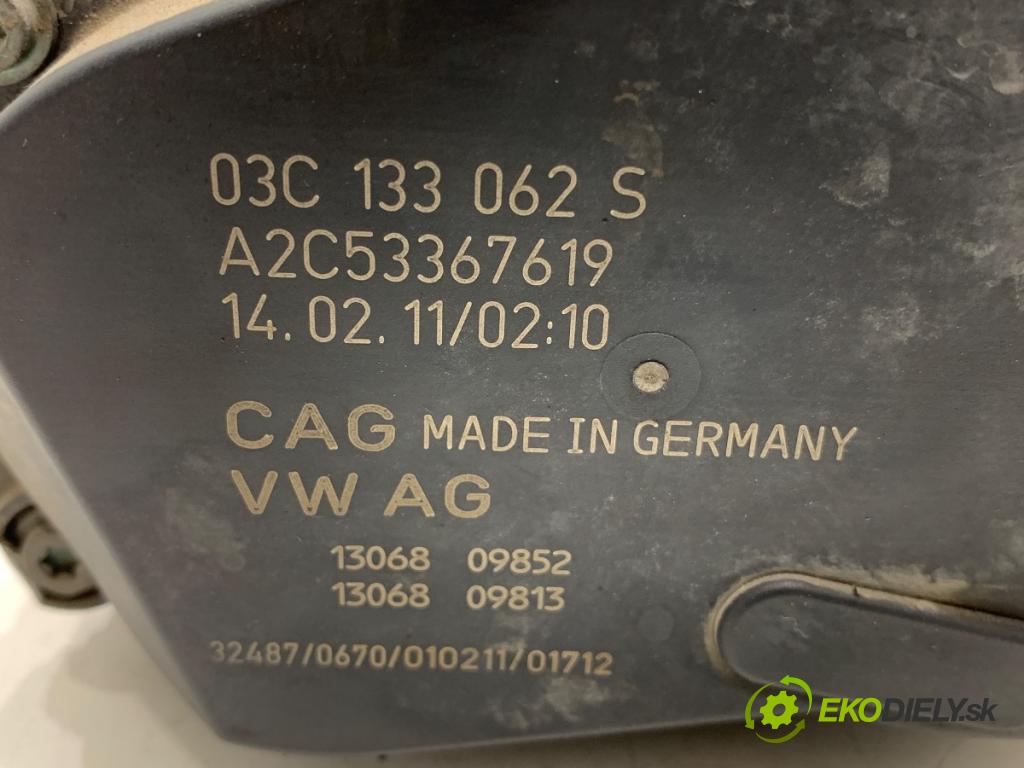 VW POLO V liftback 2011 63 kW 1.4 (6R1) 1390 Škrtiaca klapka 03C133062S (Škrtiaca klapka)