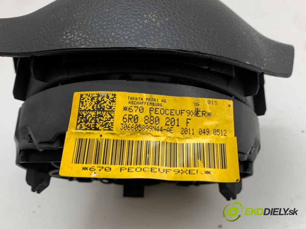 VW POLO V liftback 2011 63 kW 1.4 (6R1) 1390 AirBag volantu 6R0880201F (Airbag)