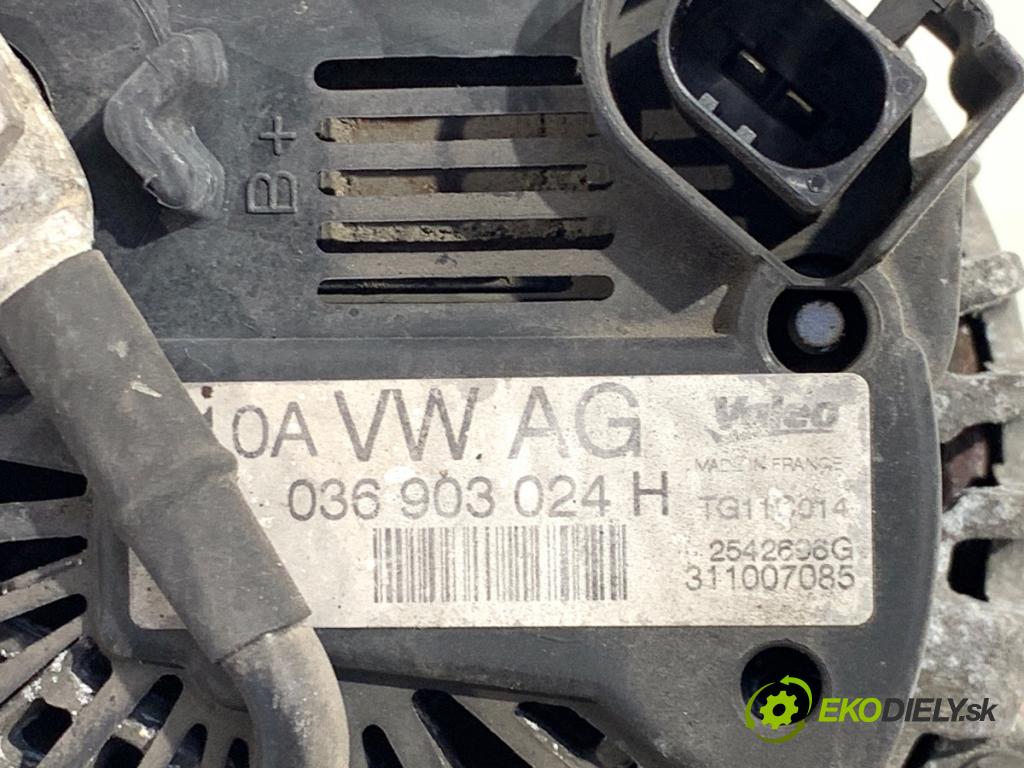 VW POLO V liftback 2011 63 kW 1.4 (6R1) 1390 Alternátor 036903024H (Alternátor)