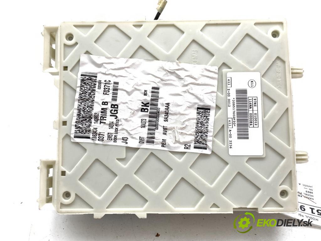 FORD FOCUS III Kombi 2014 103 kW 2.0 TDCi 1997 Modul BSI DV6T-14A073-BK (Poistková skrinka)