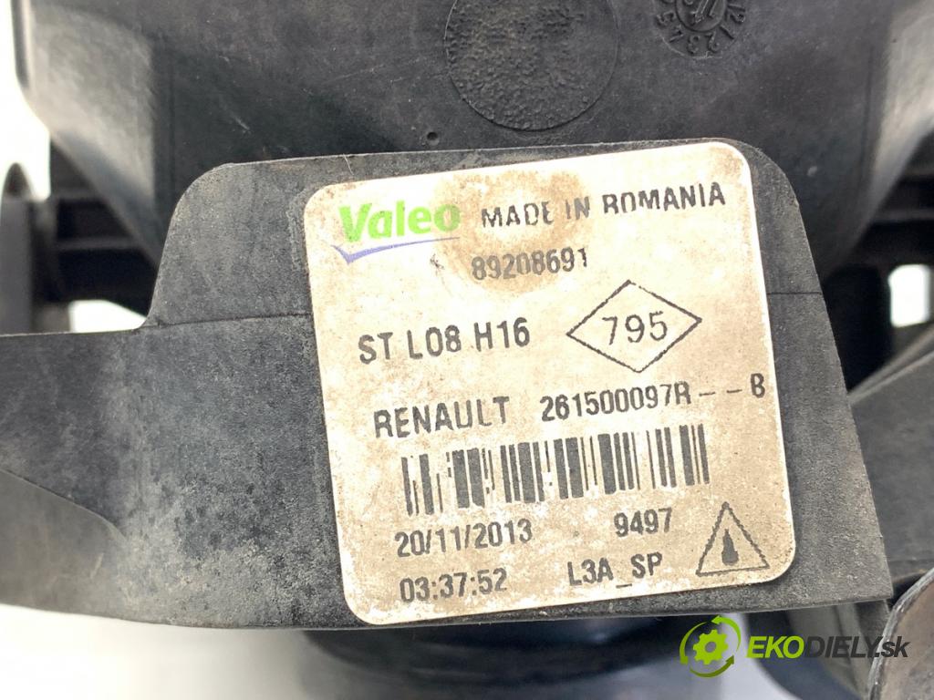 RENAULT CLIO IV liftback 2013 66 kW 1.5 dCi 90 1461 Hmlové svetlo, hmlovka ľavy predný 261500097R