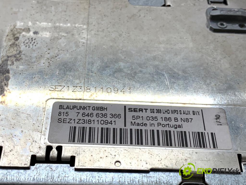 SEAT ALTEA nadwozie wielkoprzestrzenne (MPV) 2004 110 kW 2.0 FSI 1984 RADIO 5P1035186B (Audio zariadenie)