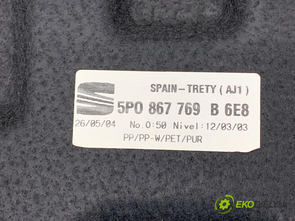 SEAT ALTEA nadwozie wielkoprzestrzenne (MPV) 2004 110 kW 2.0 FSI 1984 Pláto zad 5P0867769B