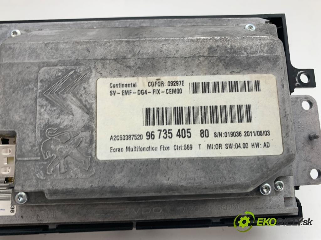 CITROEN C4 II liftback 2011 82 kW 1.6 HDi 110 1560 Dislpej 9673540580 (Prístrojová doska)