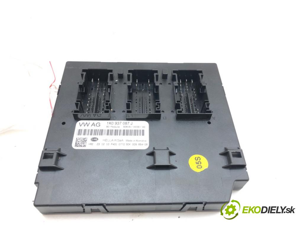 SKODA OCTAVIA II liftback 2011 90 kW 1.4 TSI 1390 Modul komfortu 1K0937087J (Modul komfortu)