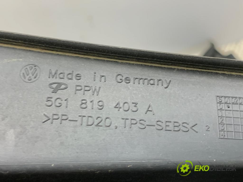 VW GOLF VII Kombi 2013 110 kW 2.0 TDI 1968 Torpédo, plast pod čelné okno 5G1819403A (Torpédo (plast pod čelným sklom))