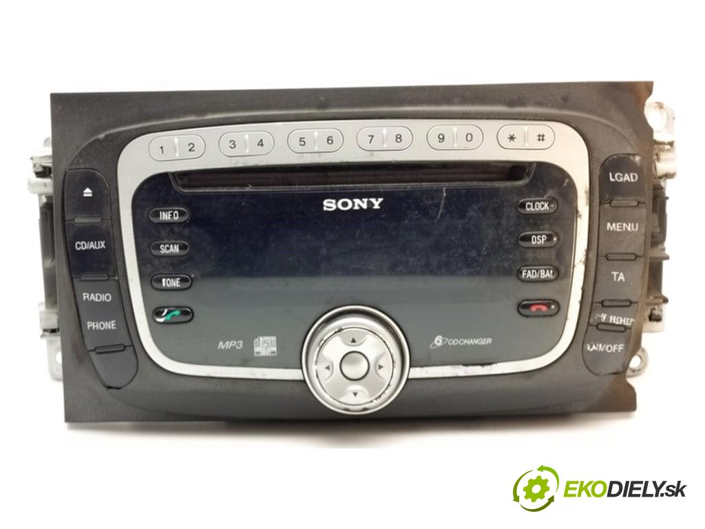 FORD S-MAX nadwozie wielkoprzestrzenne (MPV) 2009 103 kW 2.0 TDCi 1997 RADIO VP6M2F-18C821-FD (Audio zařízení)