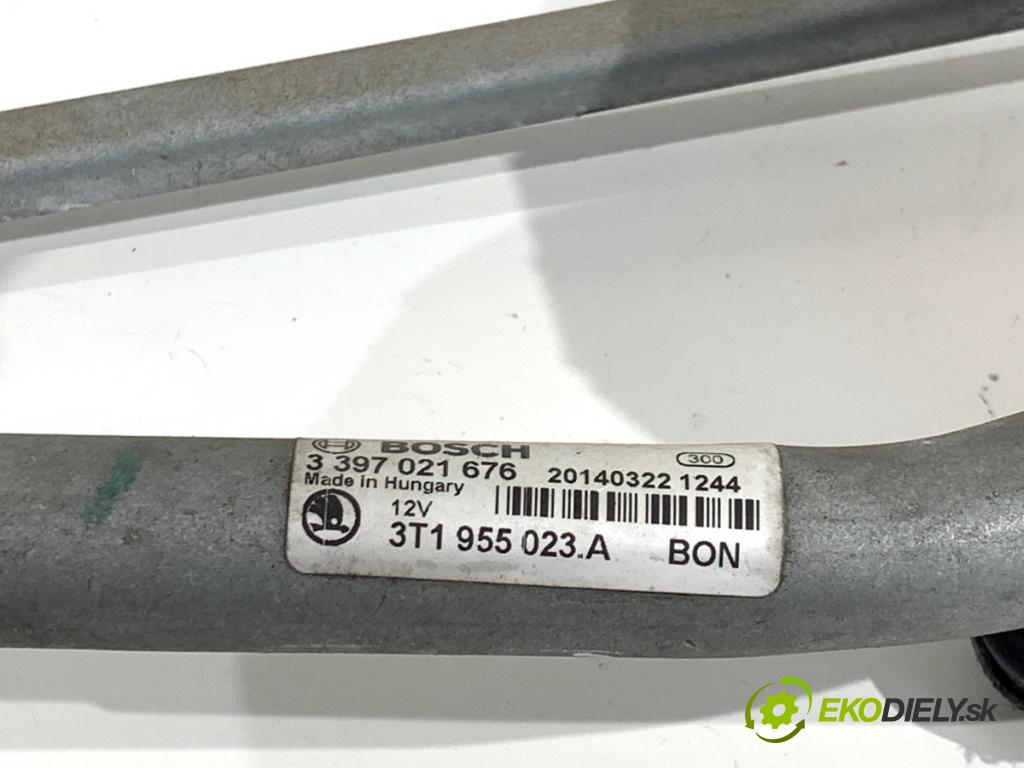 SKODA SUPERB II liftback 2014 92 kW 1.4 TSI 1390 Mechanizmus stieračov predný 3T1955023A (Motorček stieračov predný)