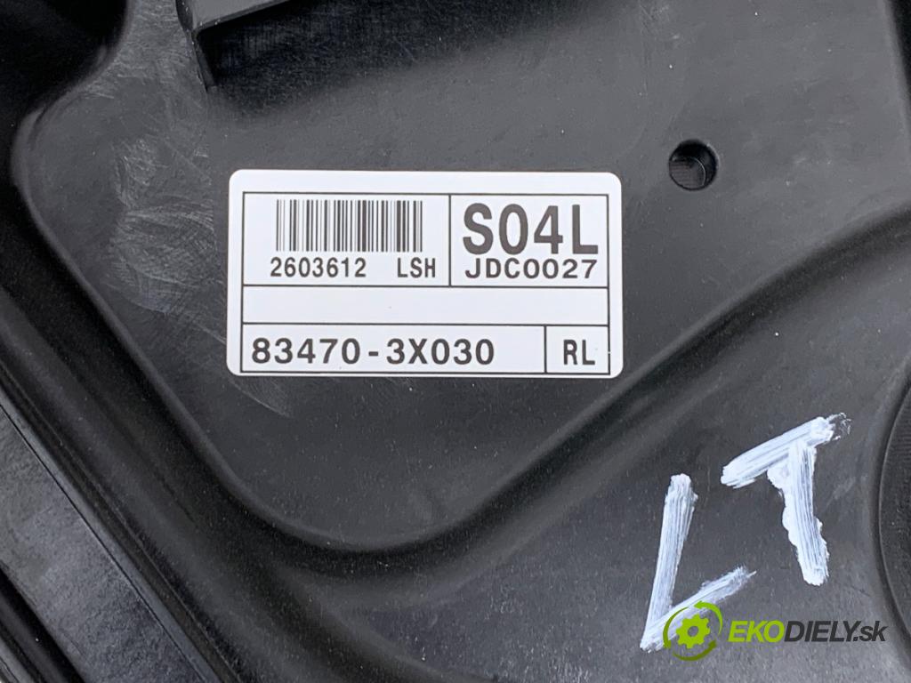 HYUNDAI ELANTRA V sedan 2014 97 kW 1.6 1591 mechanismus okna levý zadní část 83470-3X030