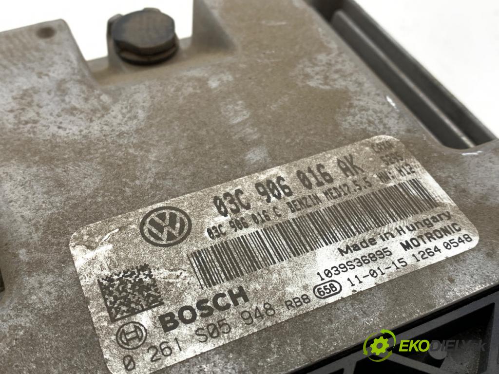SKODA OCTAVIA II liftback 2011 90 kW 1.4 TSI 1390 riadiaca jednotka Motor 03C906016AK (Riadiaca jednotka)