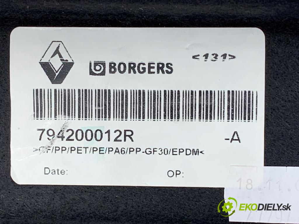 RENAULT SCENIC III nadwozie wielkoprzestrzenne (MPV) 2010 96 kW 1.9 dCi (JZ0J, JZ1J, JZ1K, JZ1S) 1870 pláto zadní část 794200012R