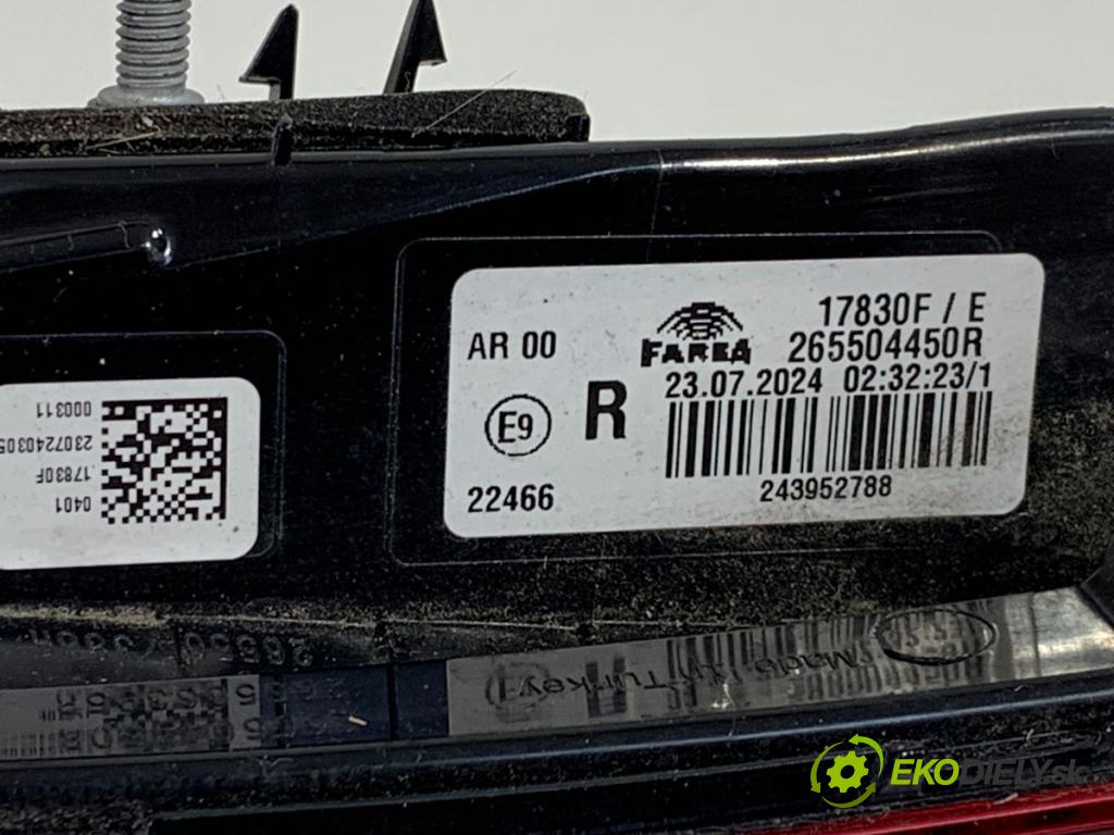 MITSUBISHI COLT VII liftback 2024 49 kW 1.0 MPi (VBXG0) 999 Svetlo pravy zad vnútorná 265504450R