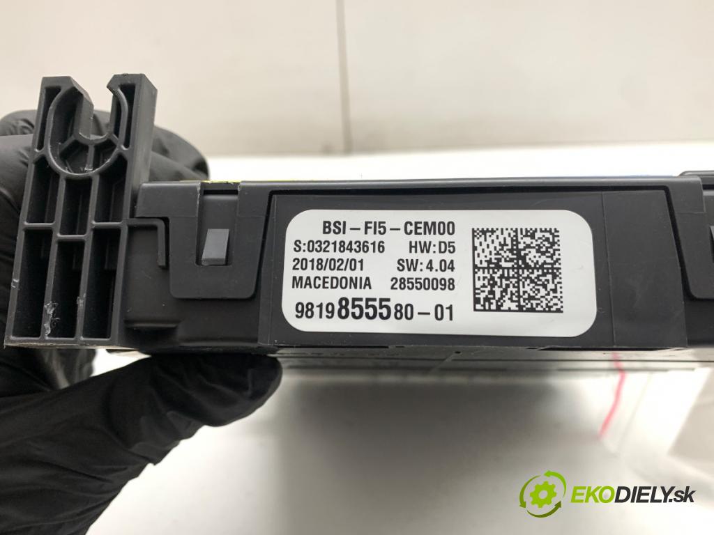 OPEL GRANDLAND SUV 2018 88 kW 1.6 Turbo D (75) 1560 Modul BSI 9819855580 (Poistková skrinka)