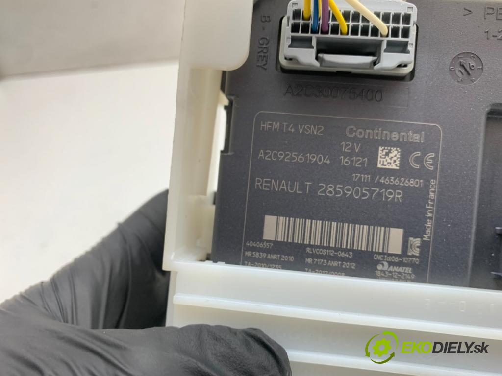 RENAULT CAPTUR I liftback 2016 87 kW 1.2 TCe 120 1197 spinačka 285905719R (Spínacia skrinka)