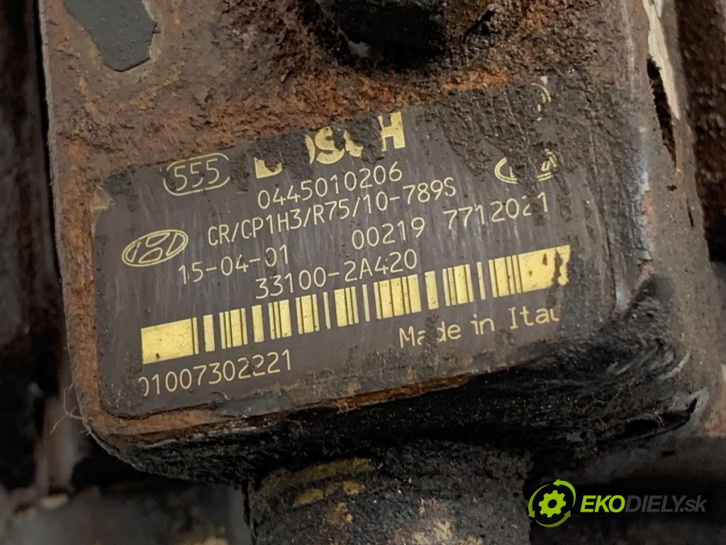 KIA CEED nadwozie zamknięte / kombi 2015 94 kW 1.6 CRDi 1582 Pumpa vstrekovacia 0445010206 (Vstrekovacie čerpadlo)