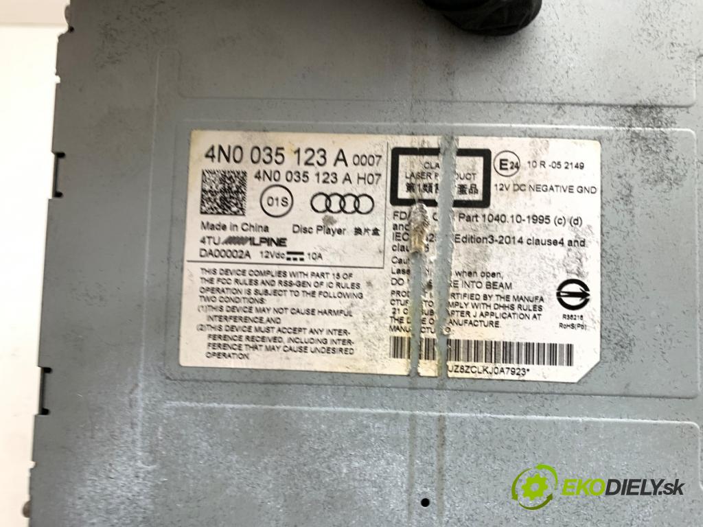 AUDI Q7 4M SUV 2021 170 kW 45 TDI Mild Hybrid quattro 2967 čítač MULTIMEDIALNY: 4N0035123A