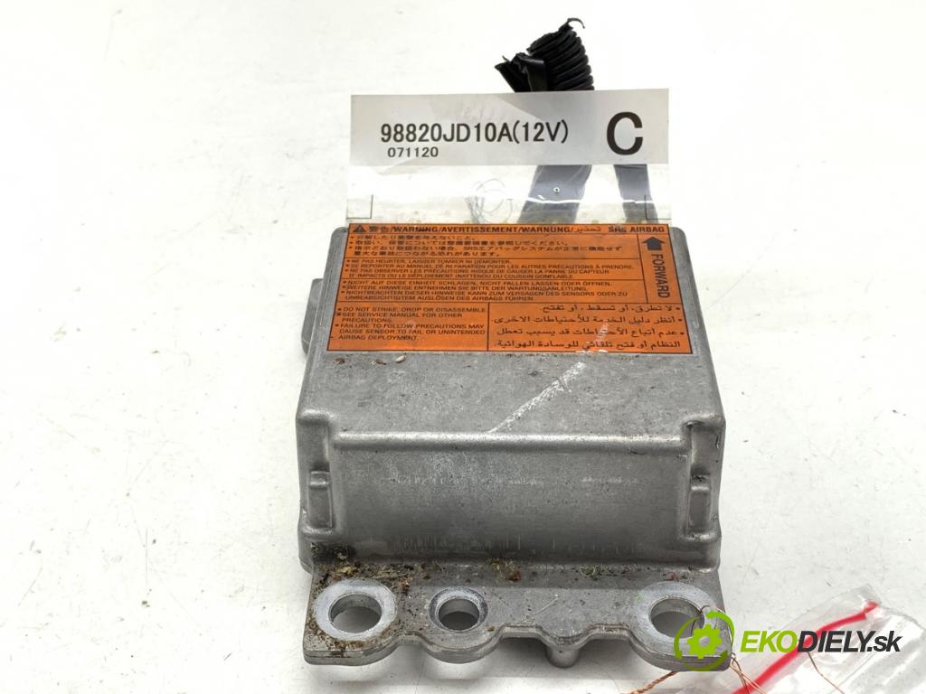 NISSAN QASHQAI J10 SUV 2008 84 kW 1.6 1598 senzor airbag 98820JD10A (Snímač)