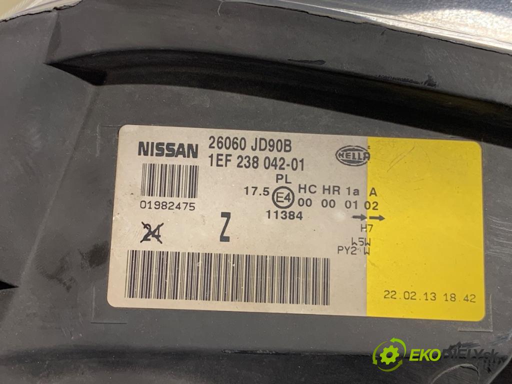 NISSAN QASHQAI J10 SUV 2008 84 kW 1.6 1598 Svetlomet ľavy predný 26060JD90B