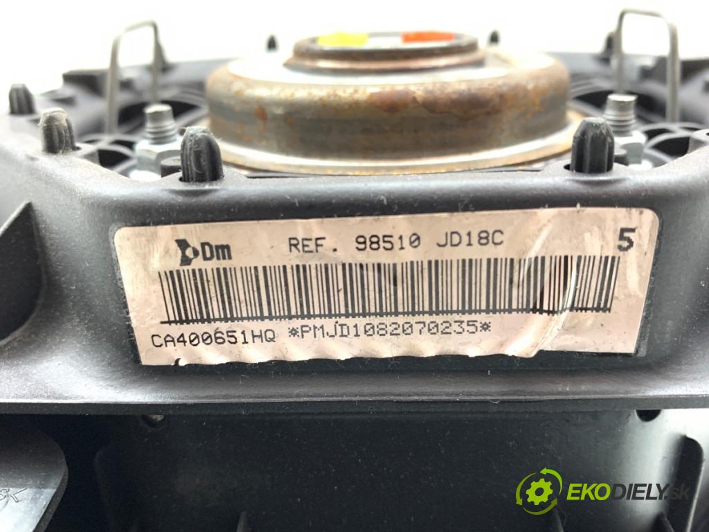 NISSAN QASHQAI J10 SUV 2008 84 kW 1.6 1598 AirBag volantu 98510JD18C (Airbag)