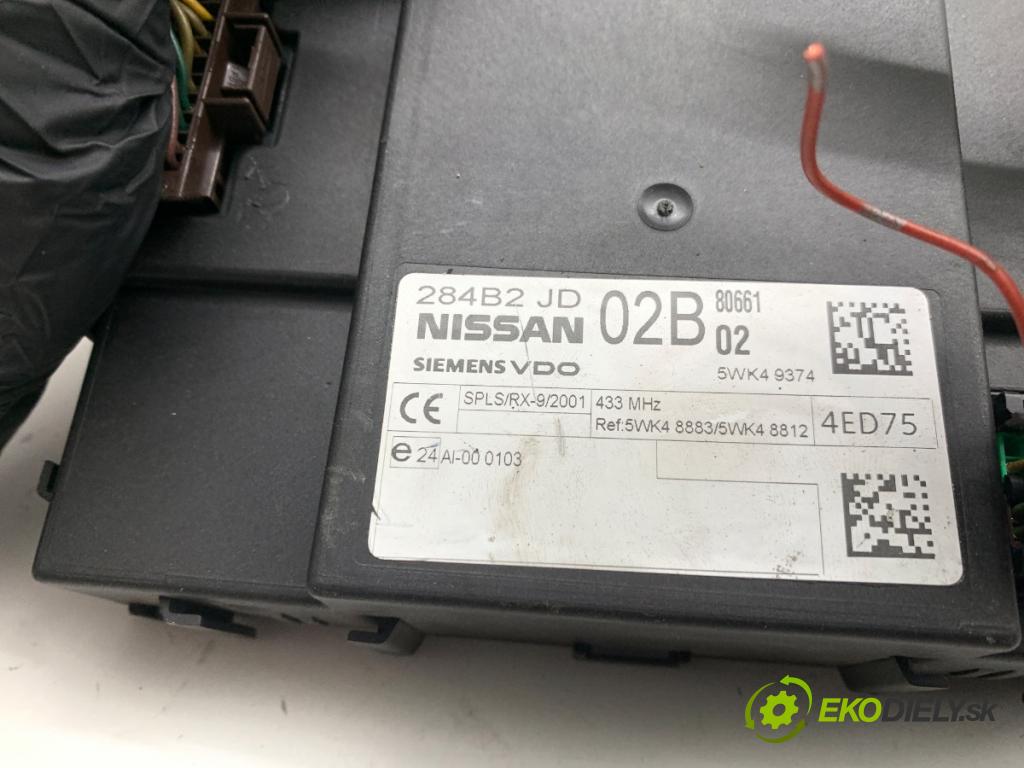 NISSAN QASHQAI J10 SUV 2008 84 kW 1.6 1598 Modul komfortu 284B2JD02B (Modul komfortu)